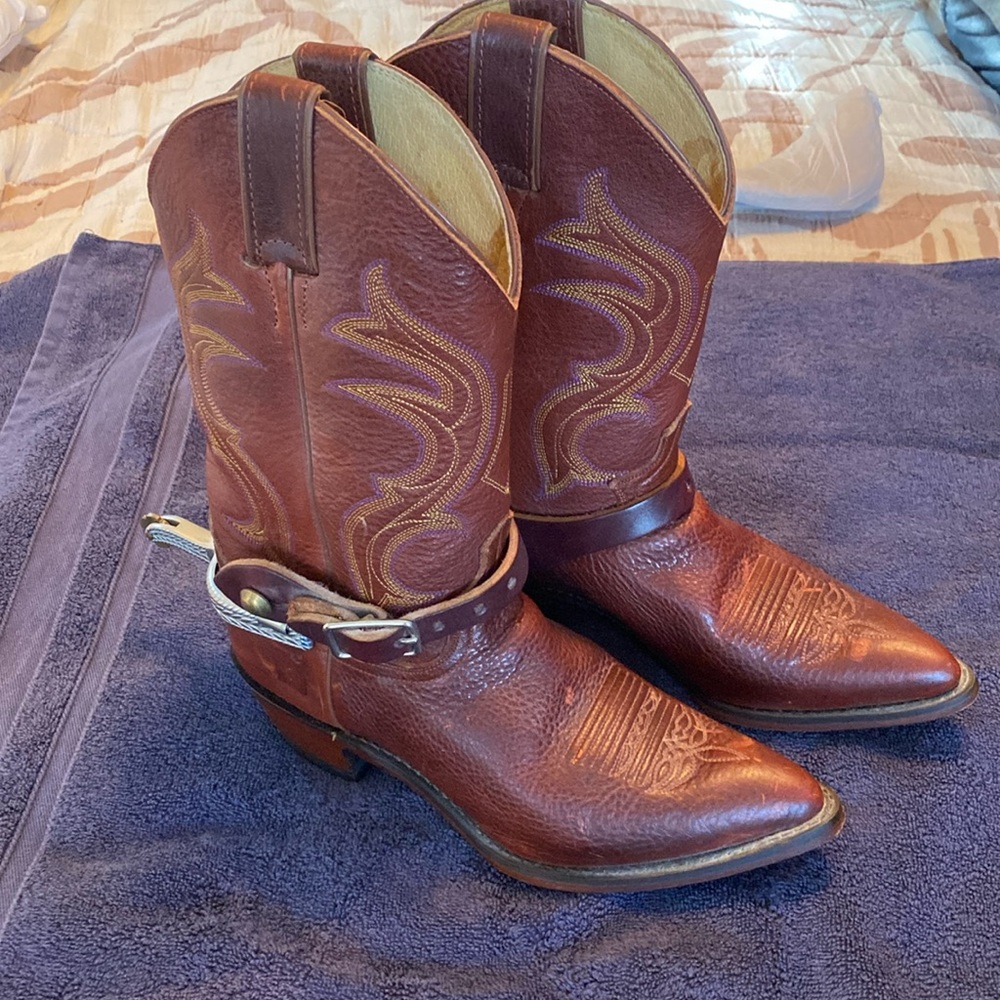 Justin, cowboy boots with Spurs